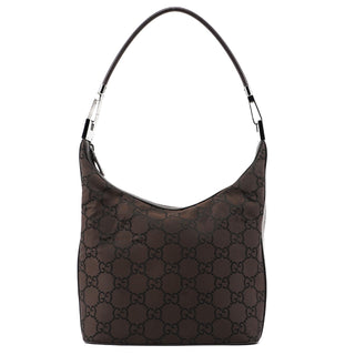 Gucci 142022 Brown GG Monogram Shoulder Bag