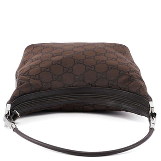 Gucci 142022 Brown GG Monogram Shoulder Bag