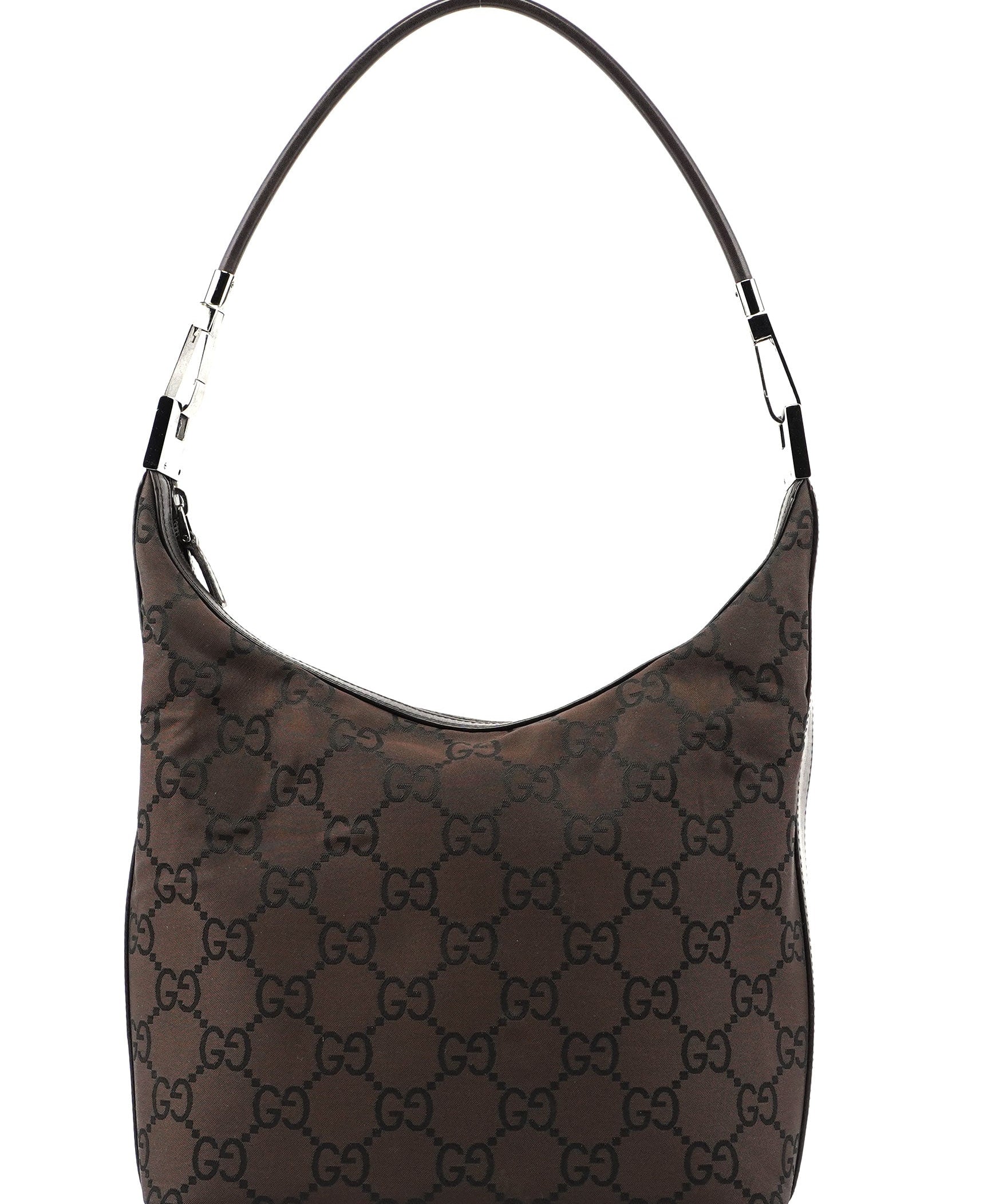 Gucci 142022 Brown GG Monogram Shoulder Bag