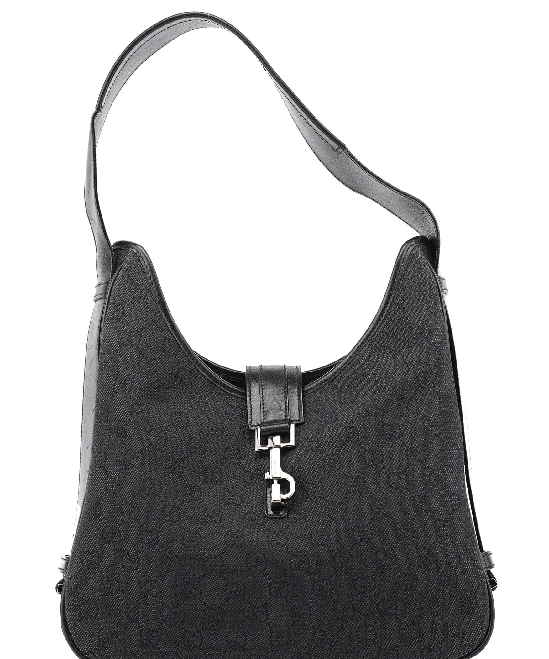 Gucci 143746 Anthracite GG Jackie Shoulder Bag