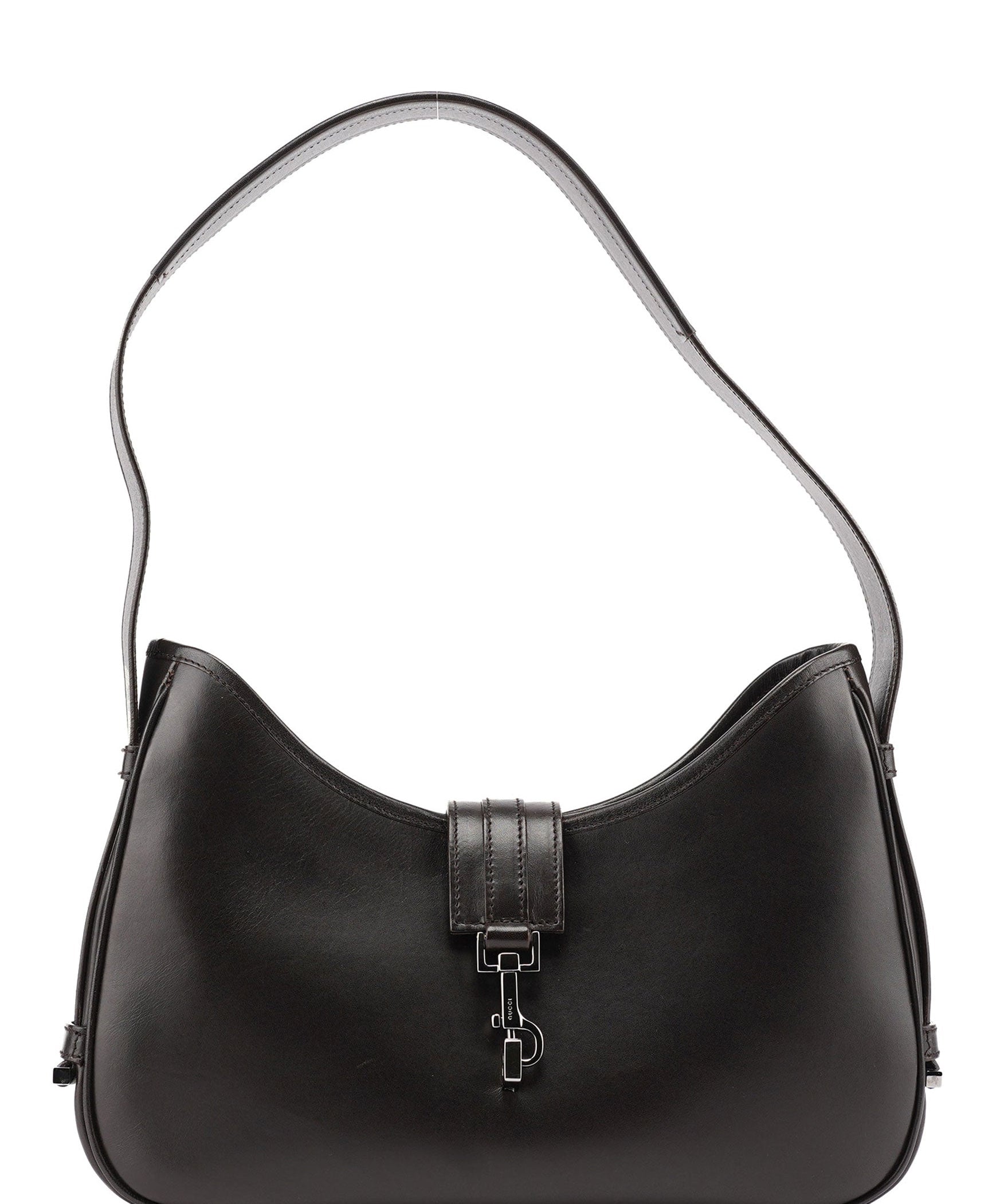Gucci 143747 Brown Calfskin Jackie Shoulder Bag
