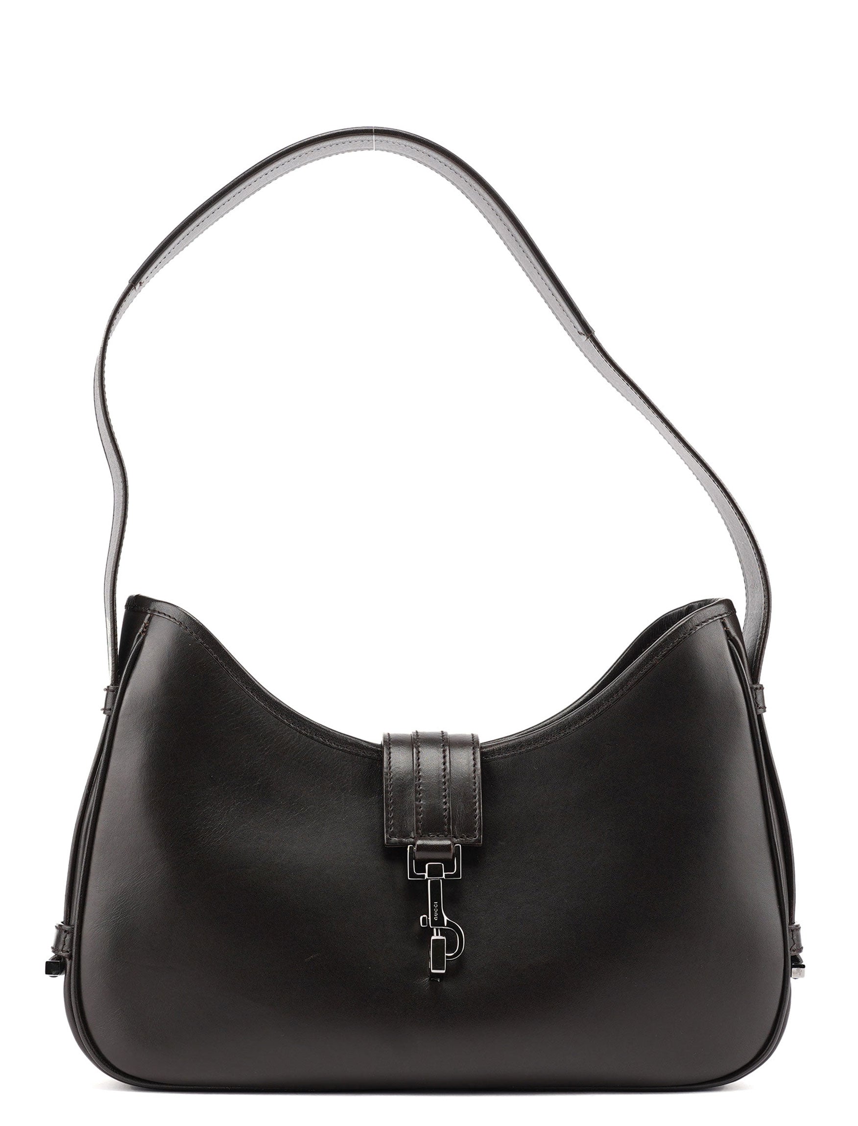 Gucci 143747 Brown Calfskin Jackie Shoulder Bag