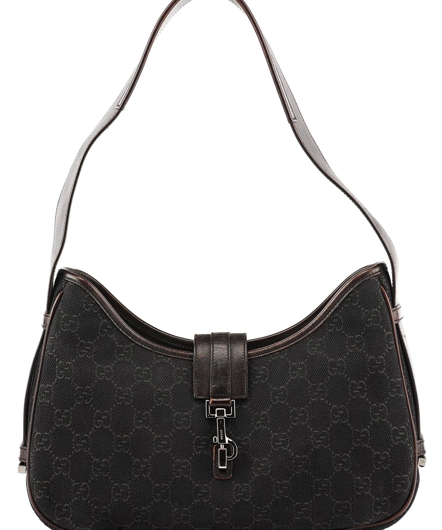 Gucci 143747 Brown GG Jackie Shoulder Bag