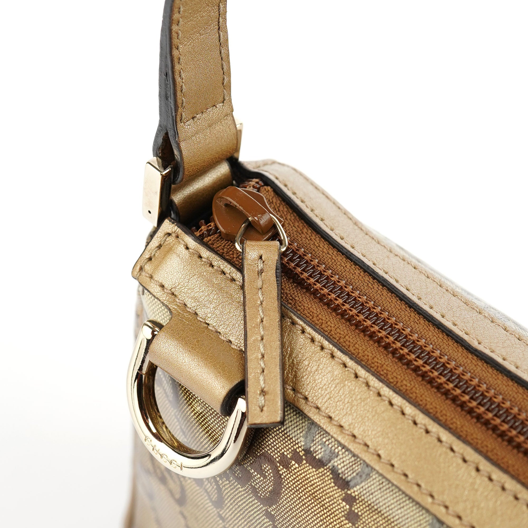 Gucci 145750 Beige GG Coated Mini Shoulder Bag