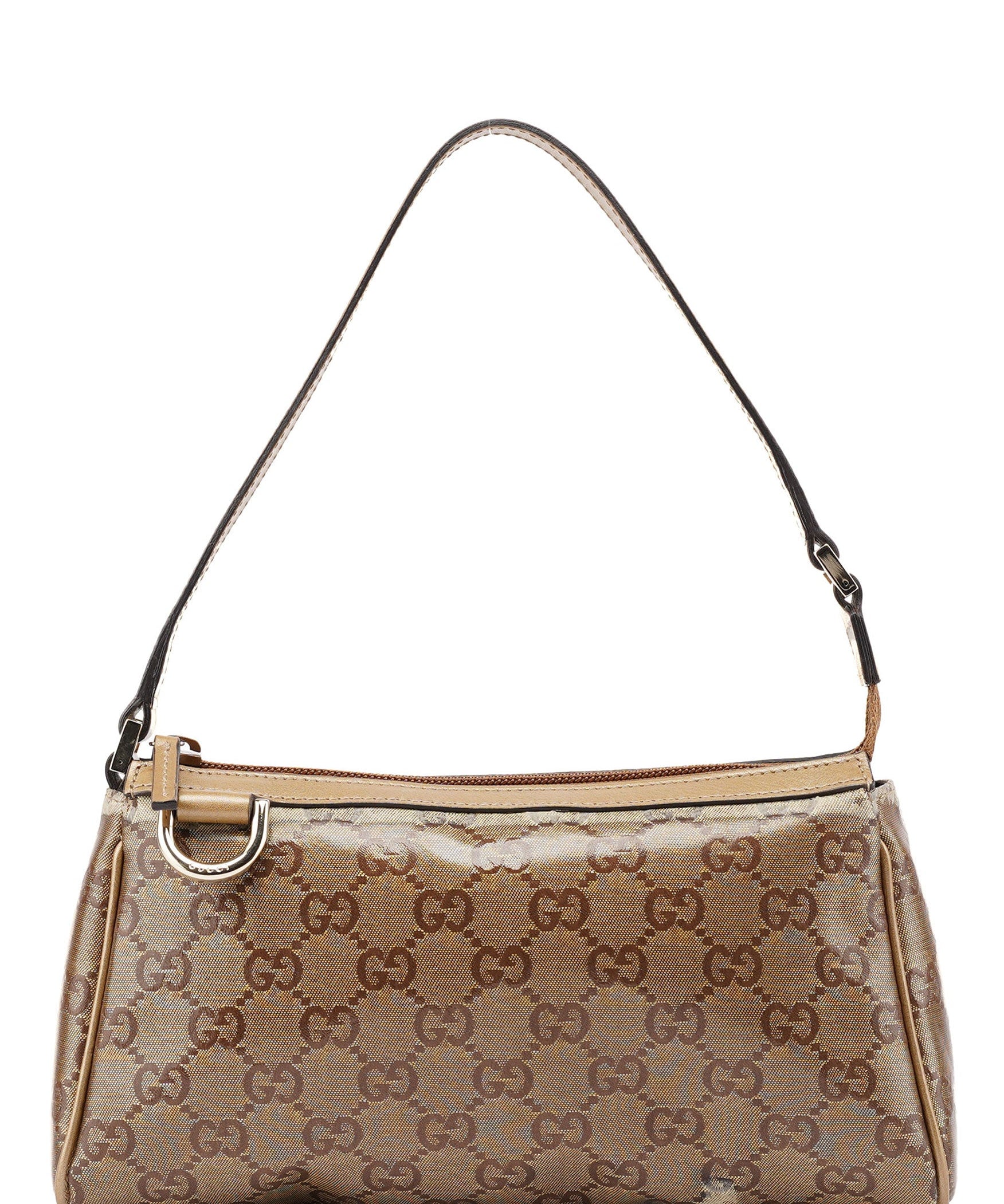 Gucci 145750 Mini sac porté épaule en toile GG enduite beige