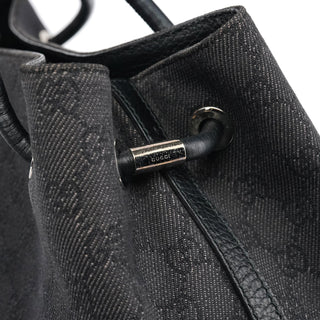 Gucci 152279 Anthracite Denim GG Tote Bag