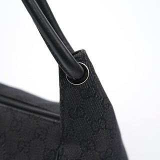 Gucci 152280 Anthracite Denim GG Shoulder Bag