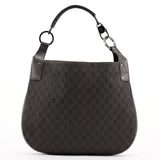 Gucci 179777 Brown GG Round Hobo Bag