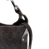 Gucci 179777 Brown GG Round Hobo Bag
