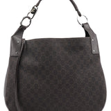 Gucci 179777 Brown GG Round Hobo Bag