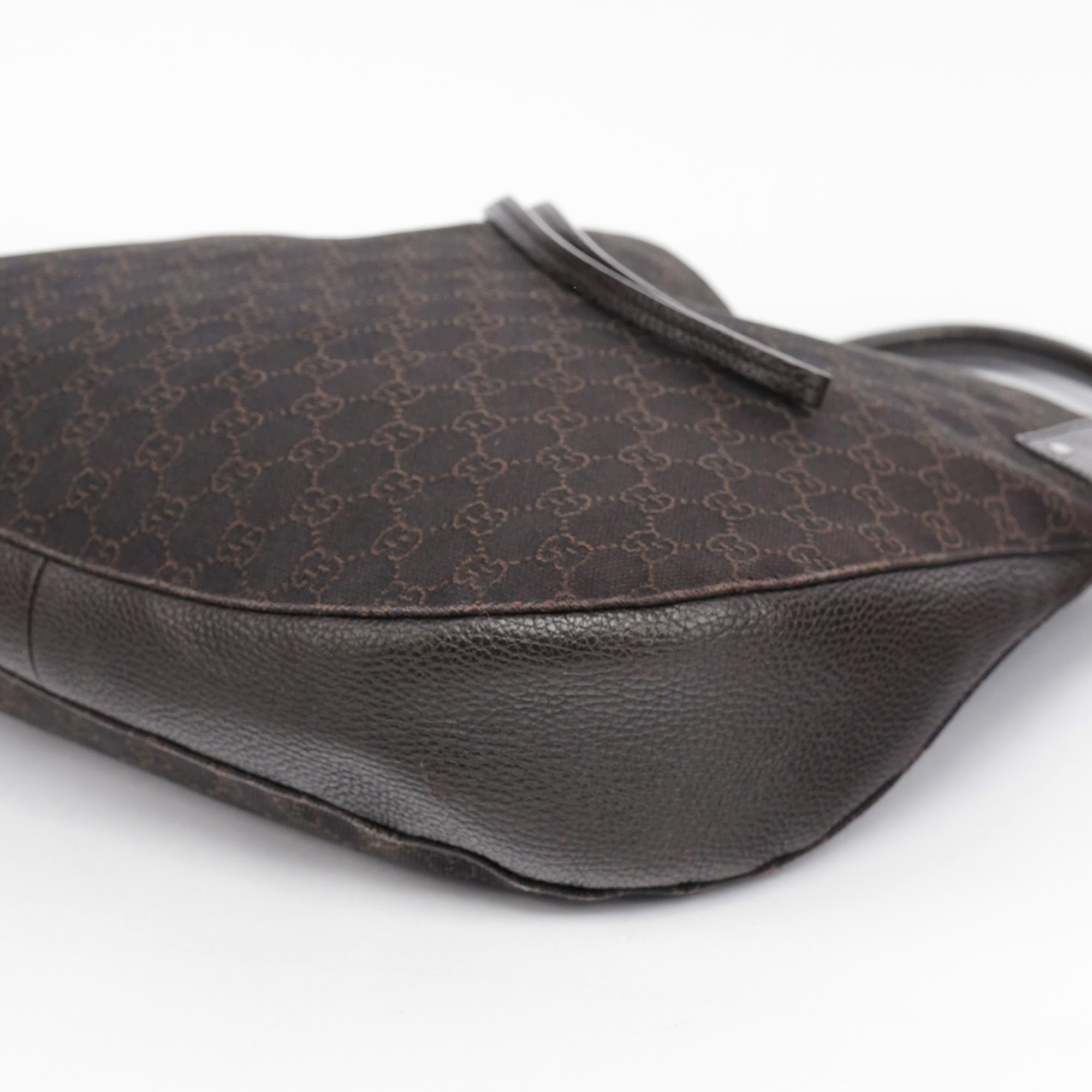 Gucci 179777 Brown GG Round Hobo Bag