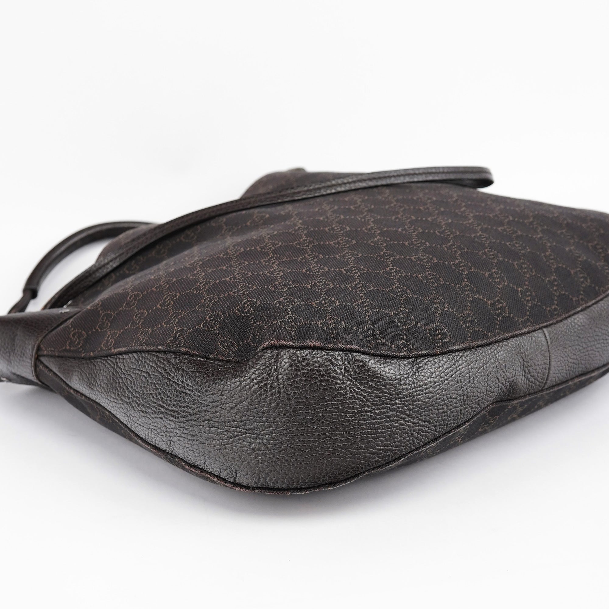 Gucci 179777 Brown GG Round Hobo Bag