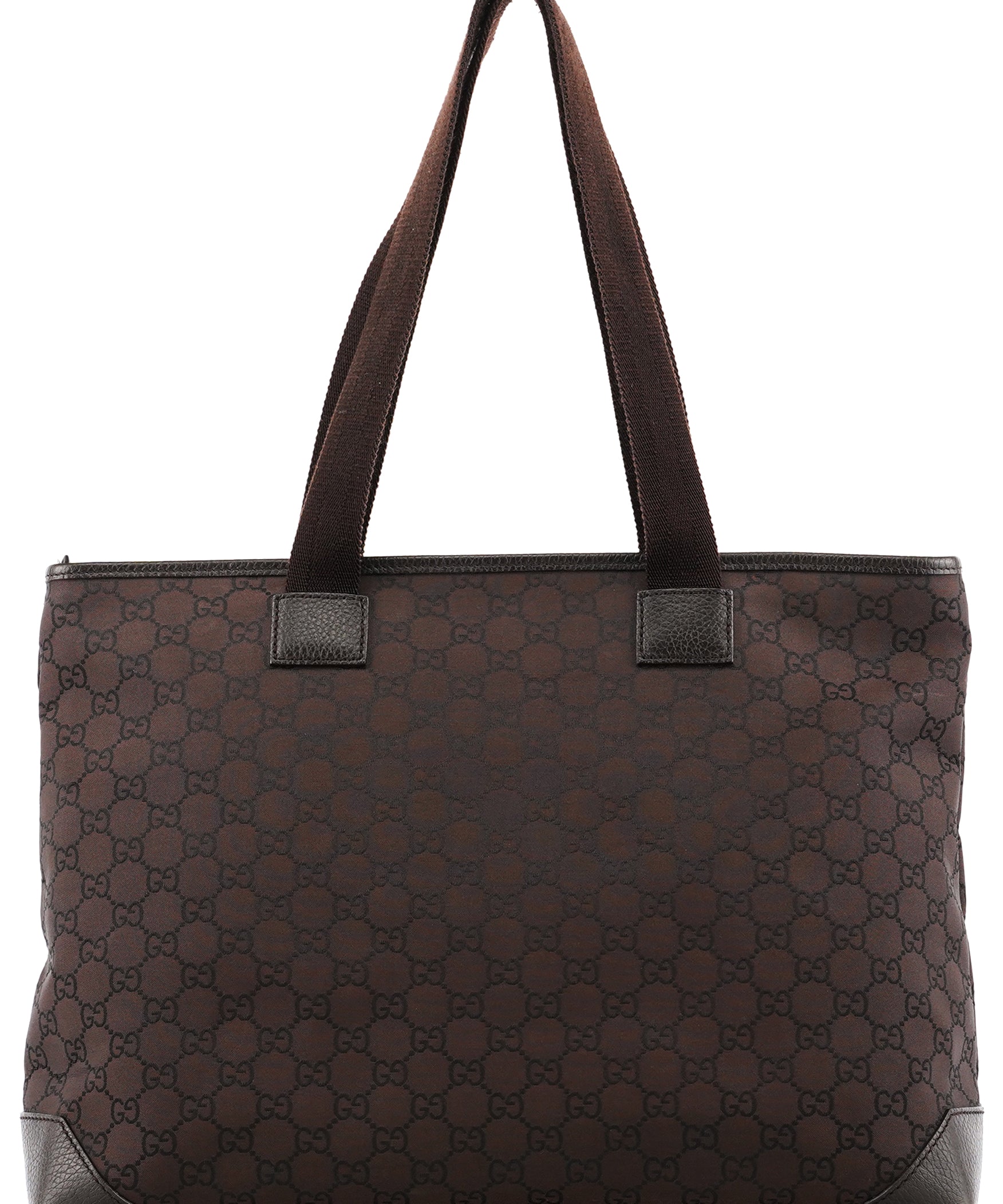 Gucci 180449 Brown GG Nylon Tote Bag