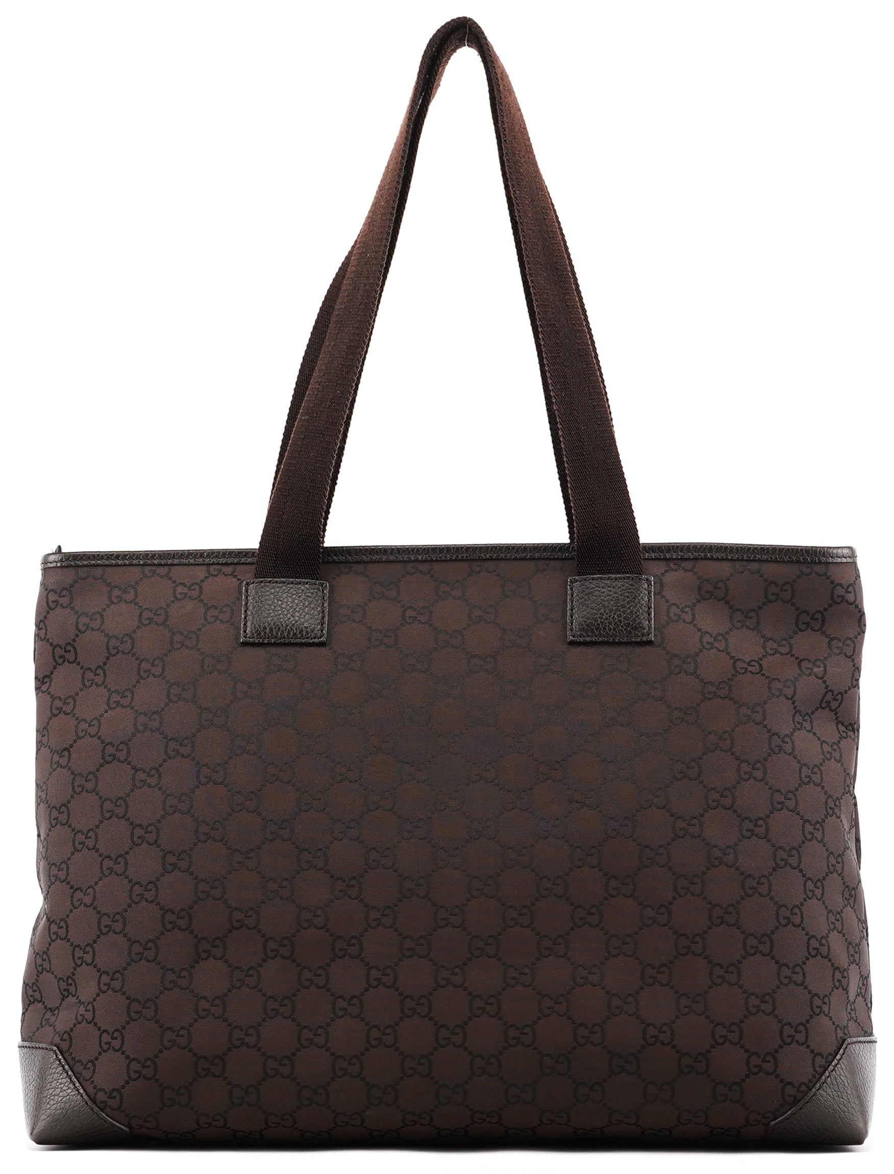 Gucci 180449 Brown GG Nylon Tote Bag