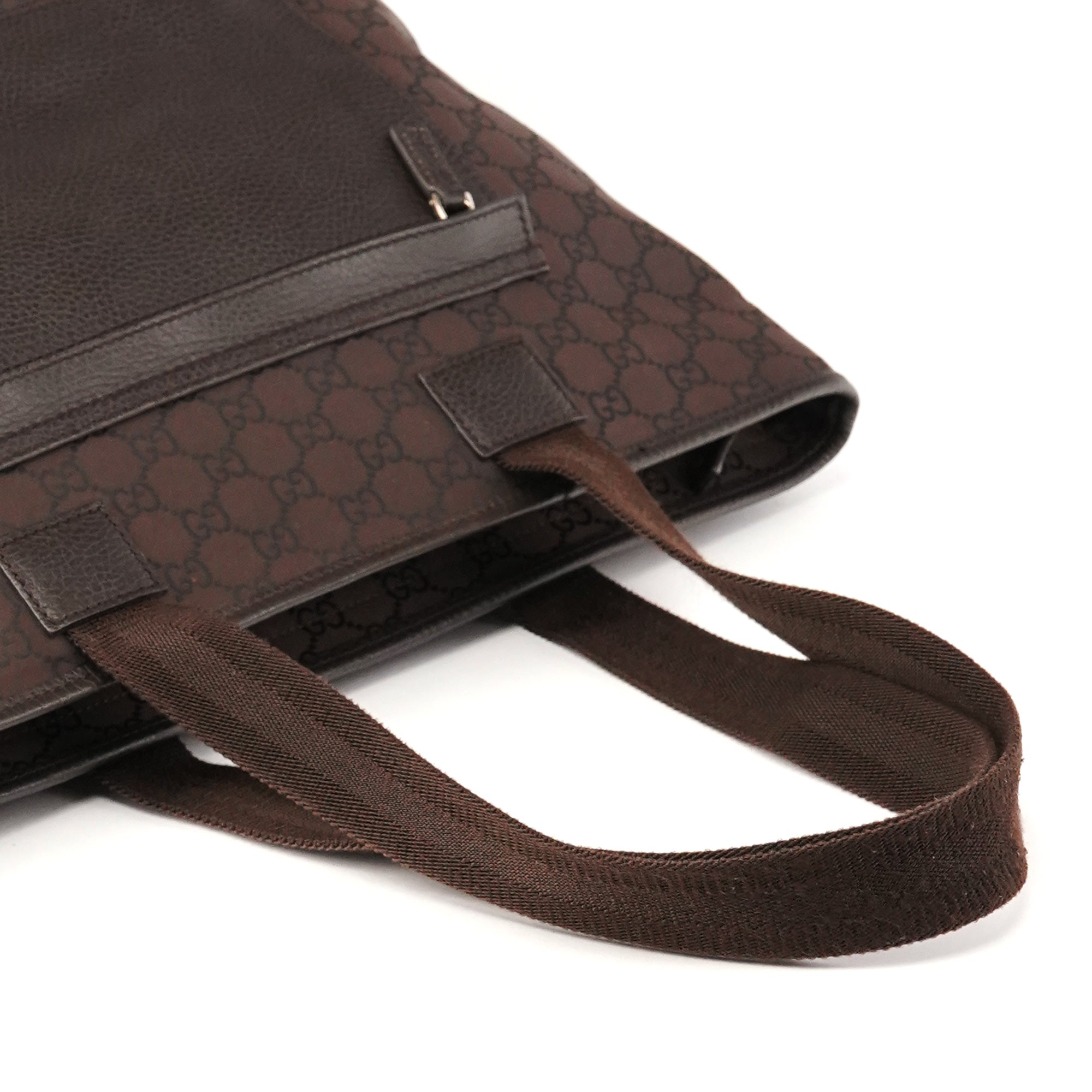 Gucci 180449 Brown GG Nylon Tote Bag