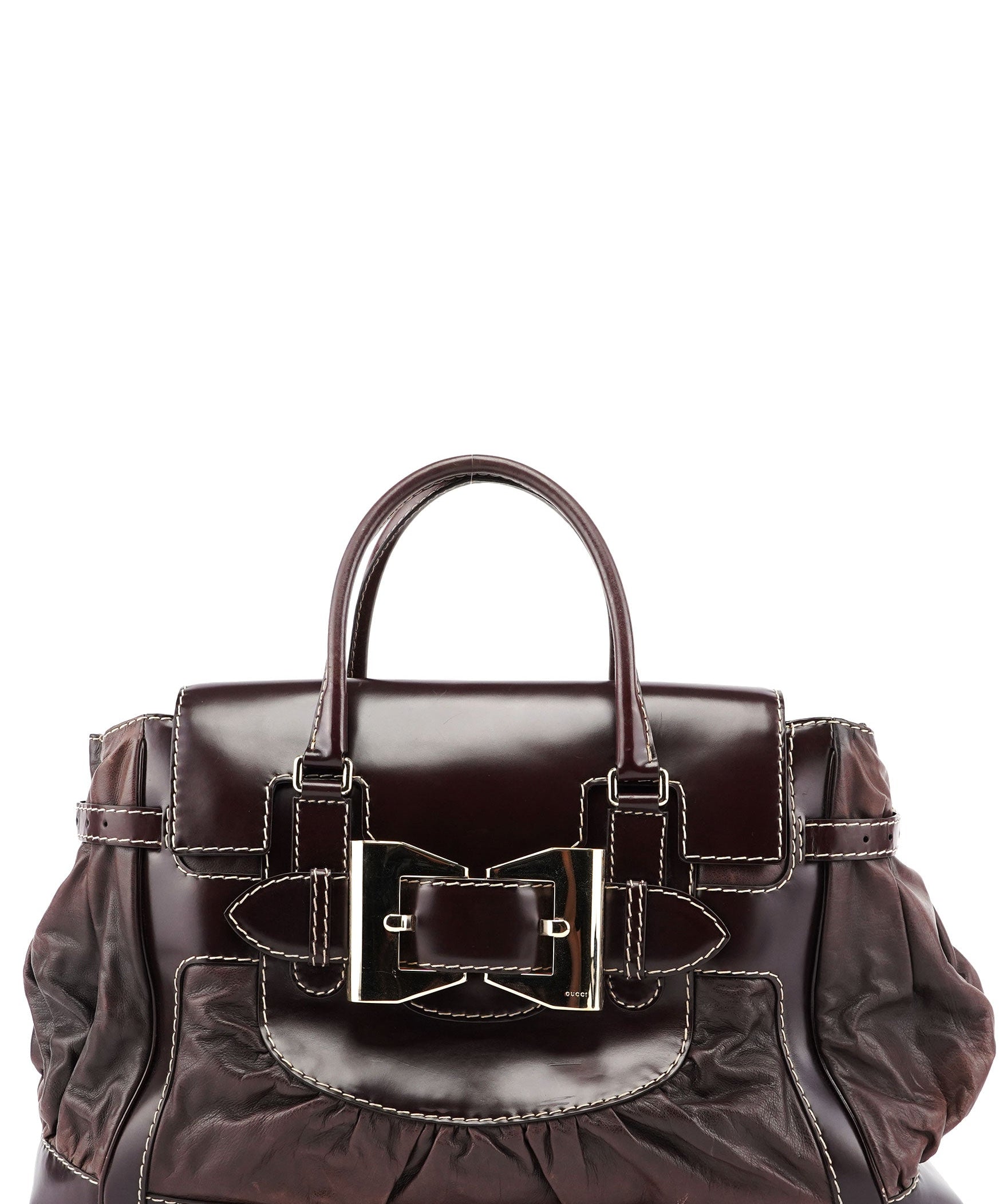 Gucci 189881 Brown Leather Handbag
