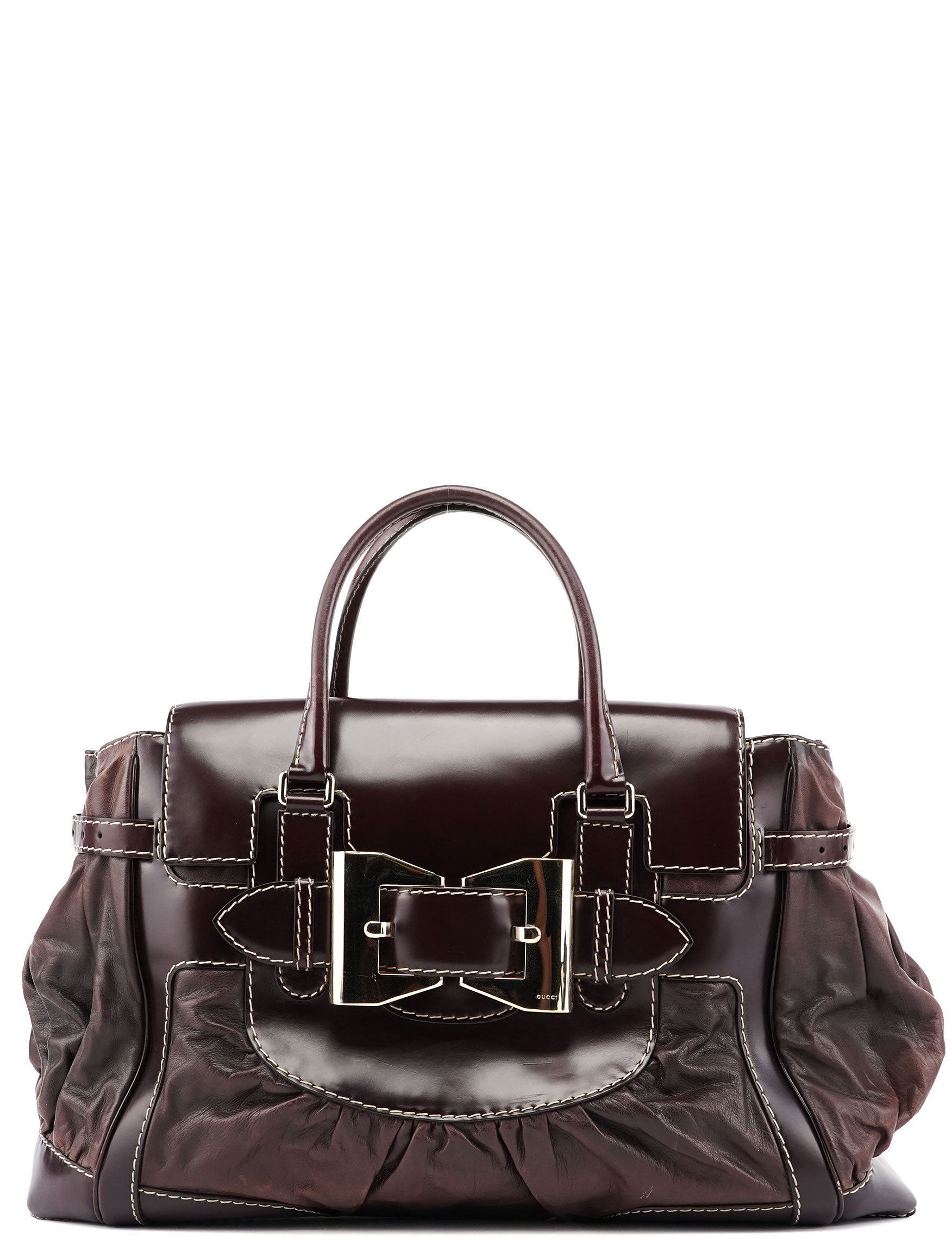 Gucci 189881 Brown Leather Handbag