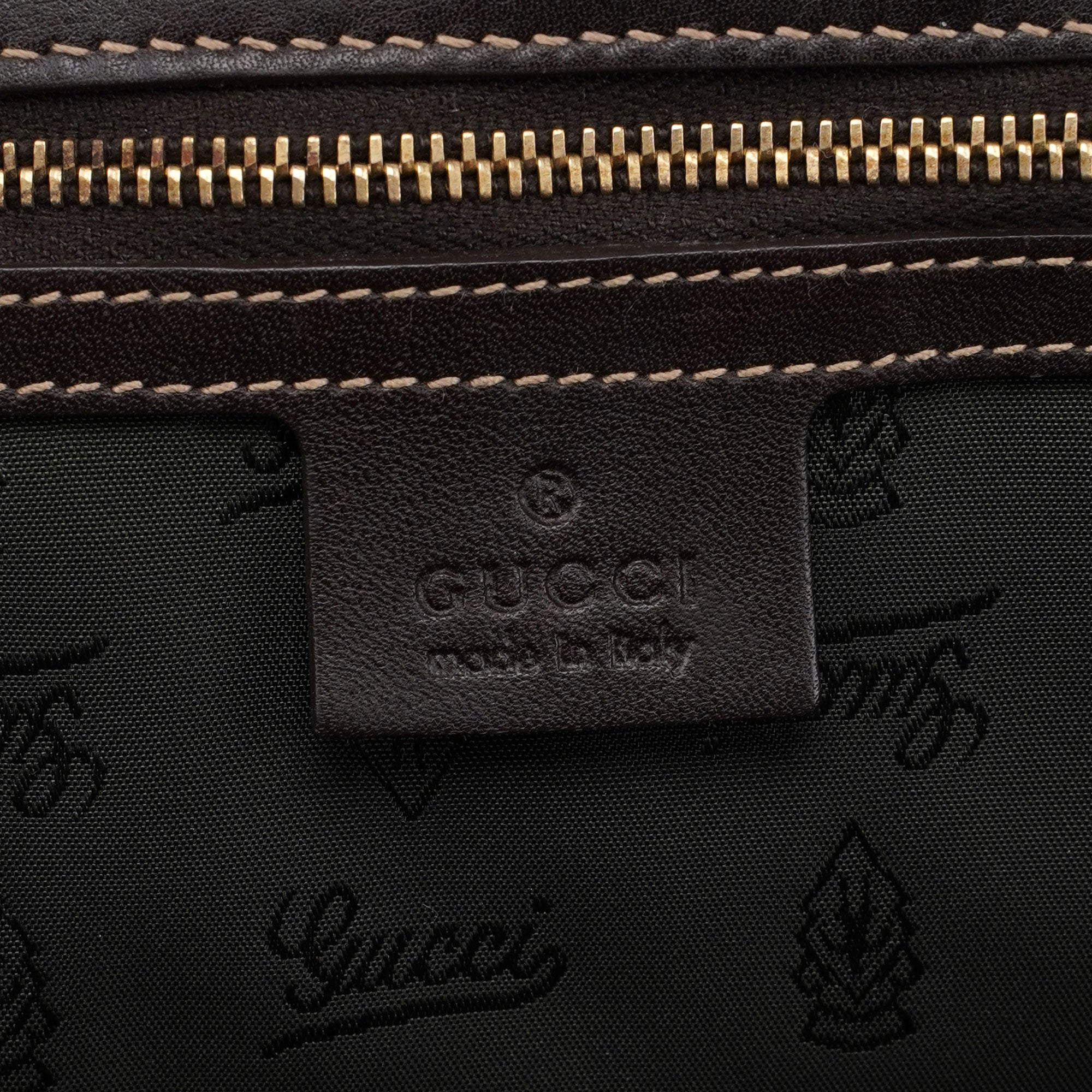 Gucci 189881 Brown Leather Handbag