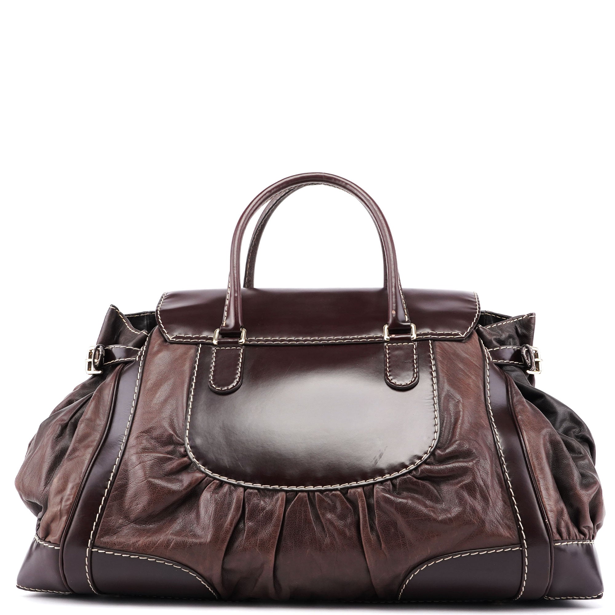 Gucci 189881 Brown Leather Handbag