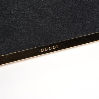 Gucci 1990's Black Fur Clutch