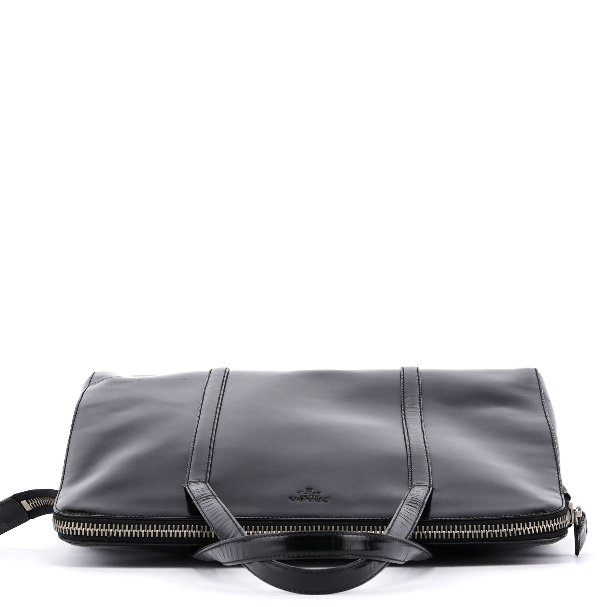 Gucci 1995 Sac cabas Spazzolato en cuir verni noir