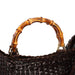 Gucci 1996 Brown Woven Bamboo 2-Way