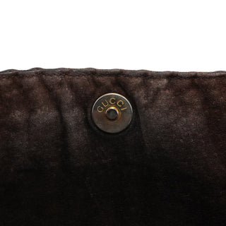 Gucci 1996 Brown Woven Bamboo 2-Way Bag