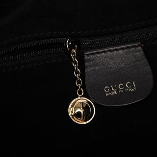 Gucci 1996 Brown Woven Bamboo 2-Way Bag