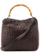 Gucci 1996 Brown Woven Bamboo 2-Way Shoulder Bag