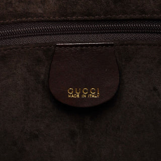 Gucci 1996 Brown Woven Bamboo 2-Way Shoulder Bag