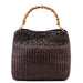 Gucci 1996 Brown Woven Bamboo 2-Way Shoulder Bag