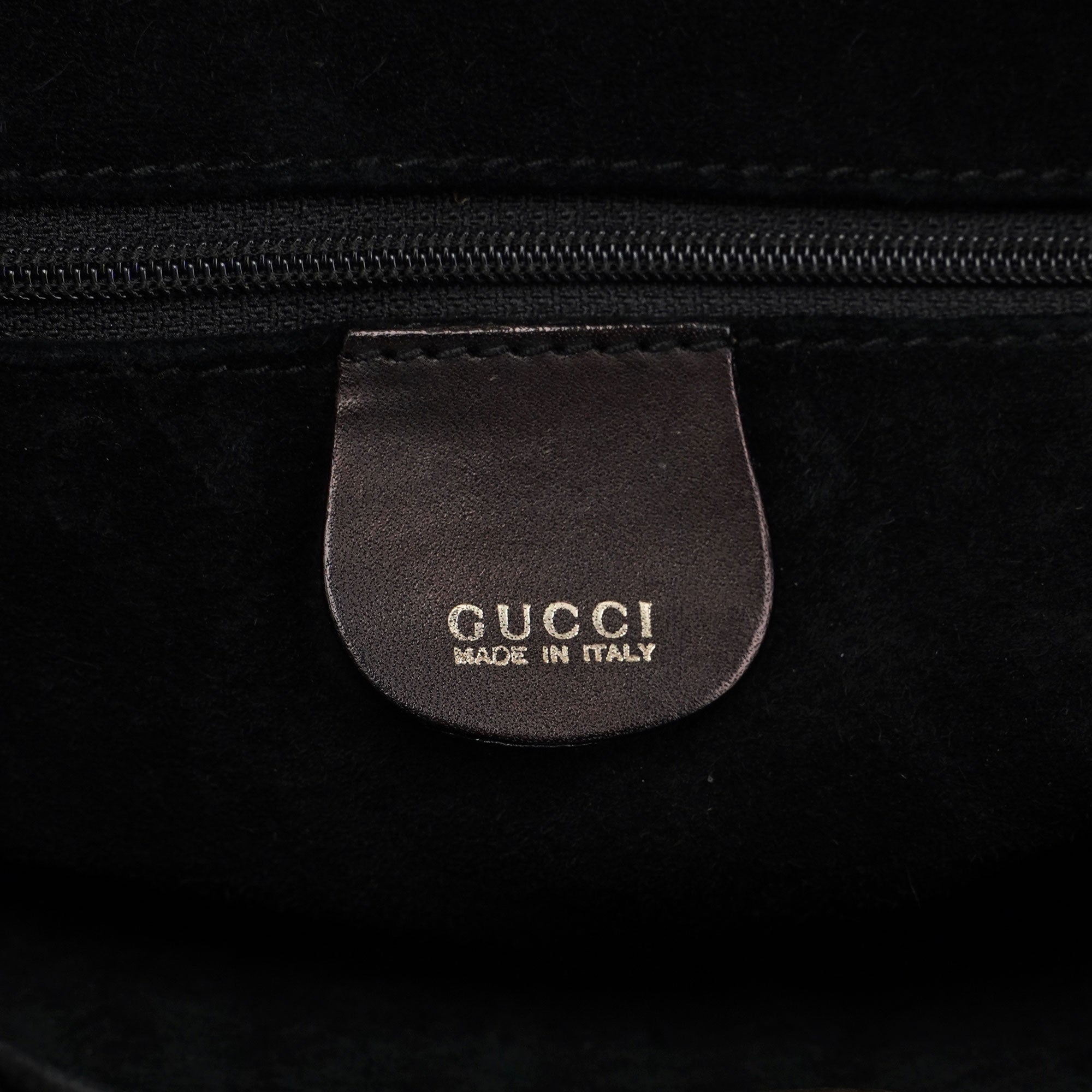 Gucci 1996 Brown Woven Bamboo 2-Way Shoulder Bag