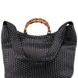 Gucci 1996 Brown Woven Bamboo 2-Way Shoulder Bag
