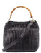 Gucci 1996 Brown Woven Bamboo 2-Way Shoulder Bag