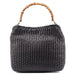 Gucci 1996 Brown Woven Bamboo 2-Way Shoulder Bag