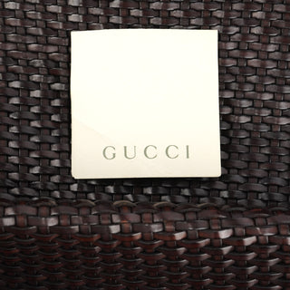 Gucci 1996 Brown Woven Bamboo Shoulder Bag