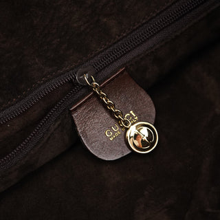 Gucci 1996 Brown Woven Bamboo Shoulder Bag