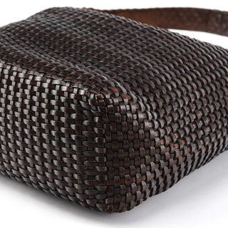 Gucci 1996 Brown Woven Bamboo Shoulder Bag