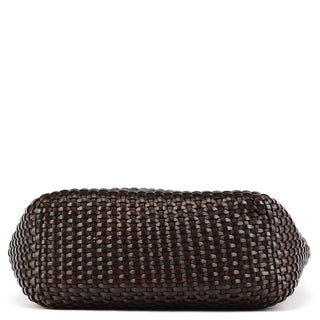 Gucci 1996 Brown Woven Bamboo Shoulder Bag