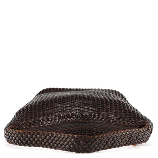 Gucci 1996 Brown Woven Bamboo Shoulder Bag