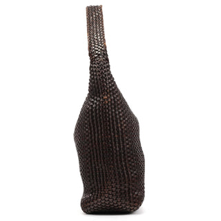 Gucci 1996 Brown Woven Bamboo Shoulder Bag