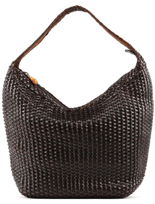 Gucci 1996 Brown Woven Bamboo Shoulder Bag