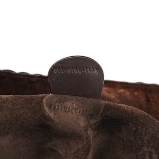 Gucci 1996 Brown Woven Bamboo Shoulder Bag