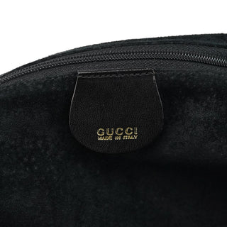 Gucci 1996 Brown Woven Bamboo Shoulder Bag