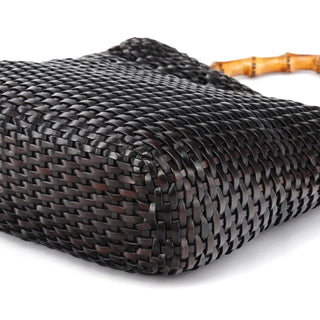 Gucci 1996 Brown Woven Bamboo Shoulder Bag