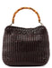 Gucci 1996 Brown Woven Bamboo Shoulder Bag