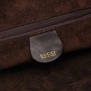 Gucci 1996 Brown Woven Bamboo Shoulder Bag