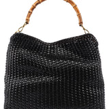 Gucci 1996 Brown Woven Bamboo Shoulder Bag
