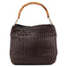 Gucci 1996 Brown Woven Bamboo Shoulder Bag