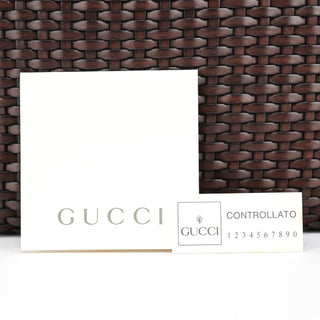 Gucci 1996 Brown Woven Hobo Shoulder Bag